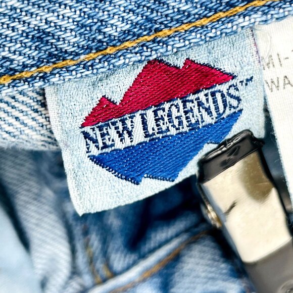 Vintage New Legends Light Wash High Waist Denim Jeans Fits 6 - 8 / 11S - Picture 5 of 10